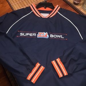 Reebok Super bowl XXl blue jacket size M